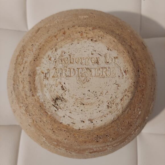 1960's German 6.5"H Earthenware Sphere Vase by Krieberger for Jardiniere - Picture 6 of 6